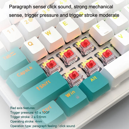 ZIYOU LANG  K3 100 Keys Game Glowing Wired Mechanical Keyboard, Cable Length: 1.5m, Style:, K3 Bee Version Red Axis, K3 Micro Light Hot Plug Version Red Axis, K3 Water Green Hot Plug Version Green Axis, K3 Micro Light Version Green Axis                ...
