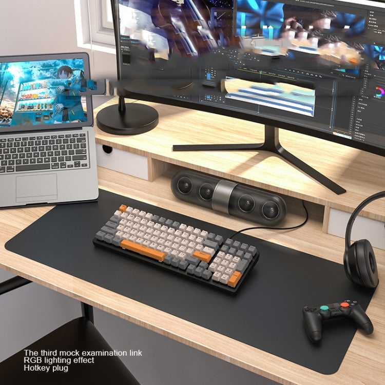 ZIYOU LANG  K3 100 Keys Game Glowing Wired Mechanical Keyboard, Cable Length: 1.5m, Style:, K3 Bee Version Red Axis, K3 Micro Light Hot Plug Version Red Axis, K3 Water Green Hot Plug Version Green Axis, K3 Micro Light Version Green Axis                ...