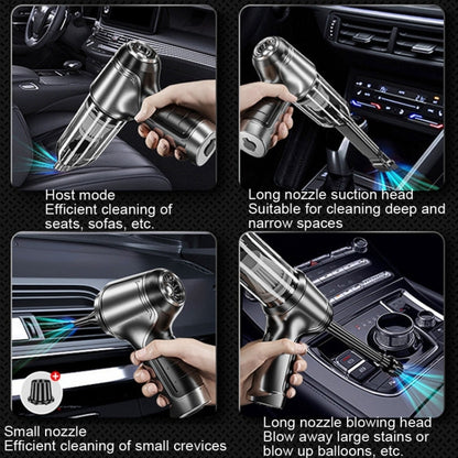 SUITU Car Wireless Wet And Wet Charging Handheld Vacuum Cleaner, Style:, Basic Gray White, Basic Black, Brushless Silver Gray