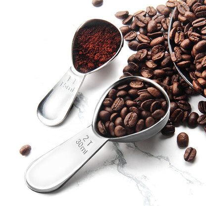 YG-MC12 304 Thickened Stainless Steel Coffee Spoon Scales Scaling Spoon, Small