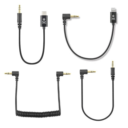For Rode Microphone YICHUANG Adapter Audio Cable, 3.5mm To 8 Pin, 3.5mm To Type -C, 3.5mm TRS to TRS, 3.5mm TRS to TRRS