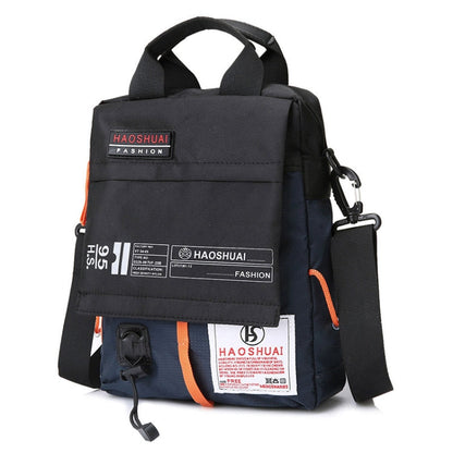 HAOSHUAI 206-1 Men Handheld Crossbody Bag Outdoor Waterproof Cloth Bag, 206-1 Brick Red, 206-1 Light Blue, 206-1 Dark Blue, 206-1 Black, 206-1 Army Green, 206-1 Grey