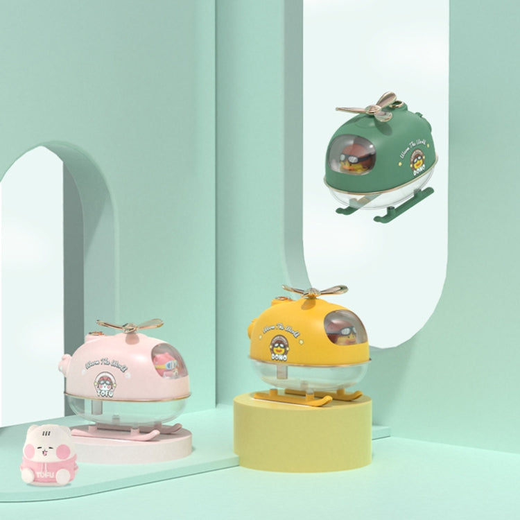 Icarerfamily IFJSQ07 Cartoon Nano Spray Atmosphere Night Light Humidifier, Spec:, Plug-in (Pink), Plug-in (Yellow), Plug-in (Green), Charging (Pink), Charging (Yellow), Charging (Green)