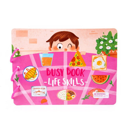 Children Early Teaching Cartoon Intelligence Development Toys Repeatedly Paste Book, Life, Dinosaur, Farm, Traffic