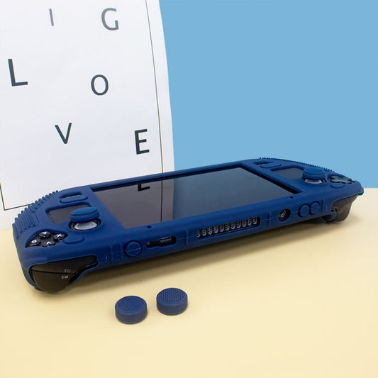 For Steam Deck V V4-1 Silicone Non-slip Protective Case for Pocket Consoles with Holder Function, V4-1(Blue), V4-1Black), V4-1(Red), V4-1(Green)