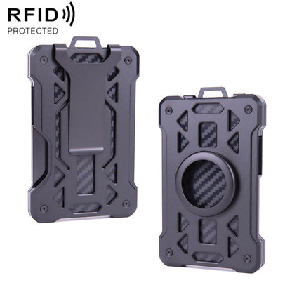 For AirTag 2nd Gen / AirTag 1st Gen Card Holder Metal Anti-Theft RFID Wallet, ak-4 B Silver, ak-4 B Blue, ak-4 B Gray, ak-4 A Black, ak-4 A Blue, ak-4 A  Silver, ak-4 A  Gray, ak-4 B  Black