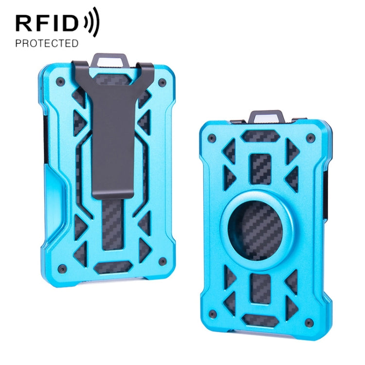 For AirTag 2nd Gen / AirTag 1st Gen Card Holder Metal Anti-Theft RFID Wallet, ak-4 B Silver, ak-4 B Blue, ak-4 B Gray, ak-4 A Black, ak-4 A Blue, ak-4 A  Silver, ak-4 A  Gray, ak-4 B  Black