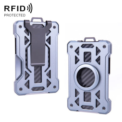 For AirTag 2nd Gen / AirTag 1st Gen Card Holder Metal Anti-Theft RFID Wallet, ak-4 B Silver, ak-4 B Blue, ak-4 B Gray, ak-4 A Black, ak-4 A Blue, ak-4 A  Silver, ak-4 A  Gray, ak-4 B  Black