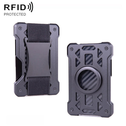 For AirTag 2nd Gen / AirTag 1st Gen Card Holder Metal Anti-Theft RFID Wallet, ak-4 B Silver, ak-4 B Blue, ak-4 B Gray, ak-4 A Black, ak-4 A Blue, ak-4 A  Silver, ak-4 A  Gray, ak-4 B  Black