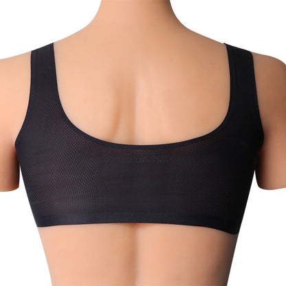 CD Crossdressing Silicone Fake Breast Vest Underwear, AA+XS 400g, A+S 500g, B+M 600g, C+L 800g, D+XL 1000g, DD+XXL 1200g, E+XXXL 1400g, EE+XXXXL 1600g