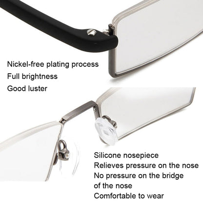 TR90 Seniors Clear Glasses With Portable Case Lightweight Presbyopic Glasses, +4.00