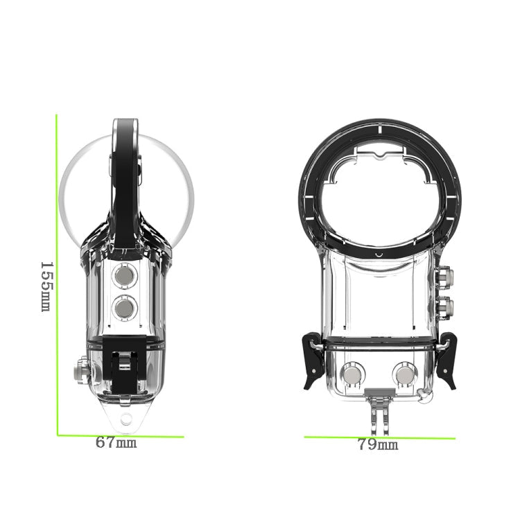 For Insta360 X3 Camera Waterproof Case Sealed Diving Shell (Neutral Without Logo), Neutral Without Logo