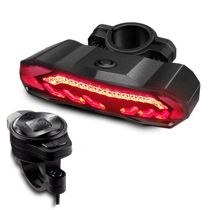 SF31 Bicycle Smart Brake Taillight USB Alerter Night Ride Ride Mountain Vehicle Turn LED Taillights, SF31 New Remote Control