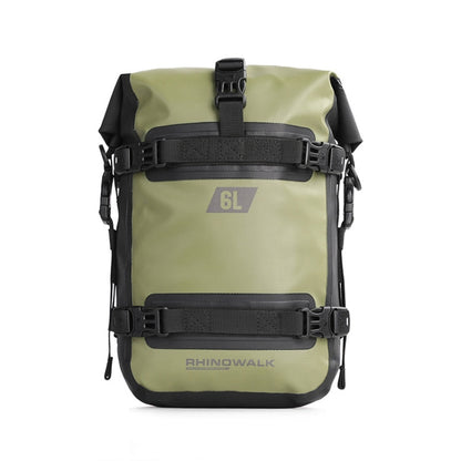 Rhinowalk MT2206 6L Waterproof Motorcycle Bumper Bag Outdoor Riding Bag, 6L(Black), 6L(Green)