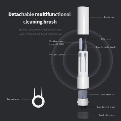 SYT-05 6-in-1 Bluetooth Earphone Clean Pen Brush Computer Keyboard Cleaning Tool, SYT-05