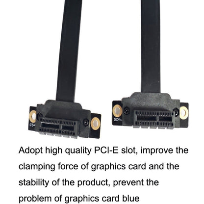 PCI-E 3.0 1X 90 Degrees Graphics Card / Wireless Network Card Extension Cable, Cable Length:, 5cm, 10cm, 15cm, 20cm, 25cm, 30cm, 40cm, 50cm