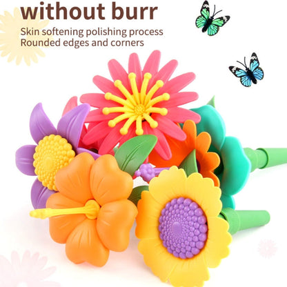 Children Intellectual Development DIY Assembly Flower Arrangement Toys, 54pcs/set, 90pcs/set, 144pcs/set, 224pcs/set, 272pcs/set