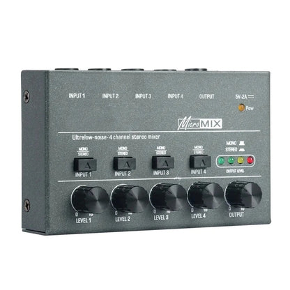 With Single Channel Stereo Switching Mini Signal Hybrid Small Audio, 4 Way mixer, 8 Way Mixer