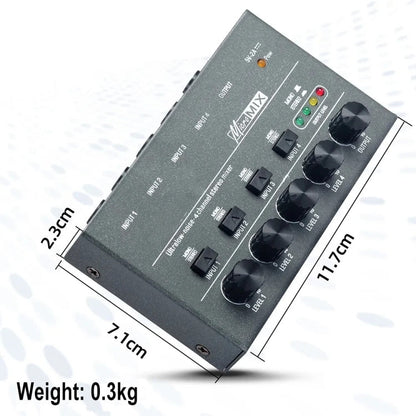 With Single Channel Stereo Switching Mini Signal Hybrid Small Audio, 4 Way mixer, 8 Way Mixer