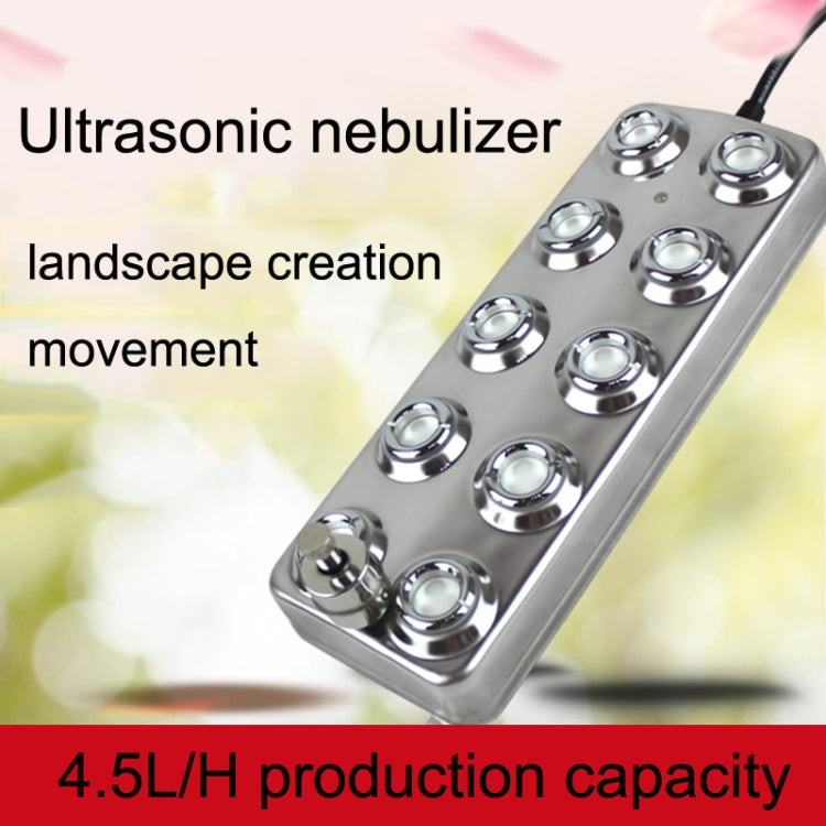 Ultrasonic Atomization Accessories 10 Heads Fog Maker Landscape Large Fog Volume Humidifier Atomization Plate, 10 Heads Fog Maker