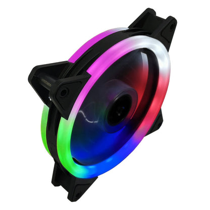 COOLMOON 12cm Dual Aperture Computer Mainframe Chassis Dual Interface Fan