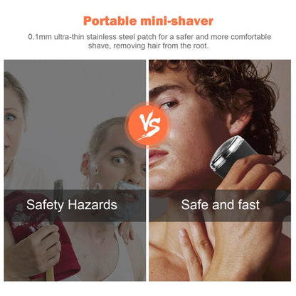 Pocket Size Washable Electric Razor USB Rechargeable Travel Shavers for Men, Pocket  Black, Pocket  Green