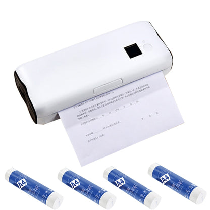 Home Small Phone Office Wireless Wrong Question Paper Student Portable Thermal Printer, Style:, Bluetooth Edition+50pcs A4 Paper, Bluetooth Edition+100pcs A4 Paper, Bluetooth Edition+200pcs A4 Paper, Bluetooth Edition+500pcs A4 Paper                   ...