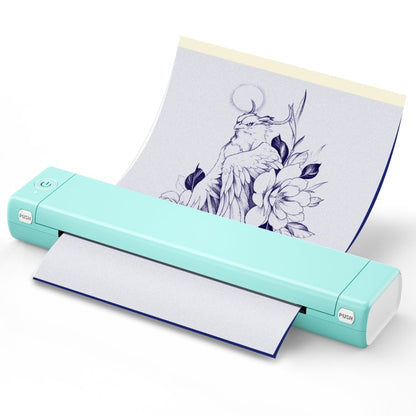M08F Bluetooth Wireless Handheld Portable Thermal Printer, Black Green A4 Version, Black A4 Version, White A4 Version, White Orange A4 Version, Green A4 Version, Pink A4 Version, Gray A4 Version, Silver A4 Version, Black Green Letter Version           ...