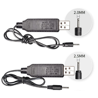 10pcs 3.7V IC Circuit Protection Lithium Battery USB Straight Head Charging Cable, 2.0mm, 3.5mm, 5.5mm