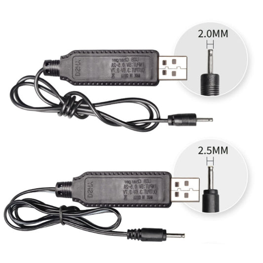 10pcs 3.7V IC Circuit Protection Lithium Battery USB Straight Head Charging Cable, 2.0mm, 3.5mm, 5.5mm