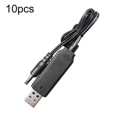 10pcs 3.7V IC Circuit Protection Lithium Battery USB Straight Head Charging Cable, 2.0mm, 3.5mm, 5.5mm