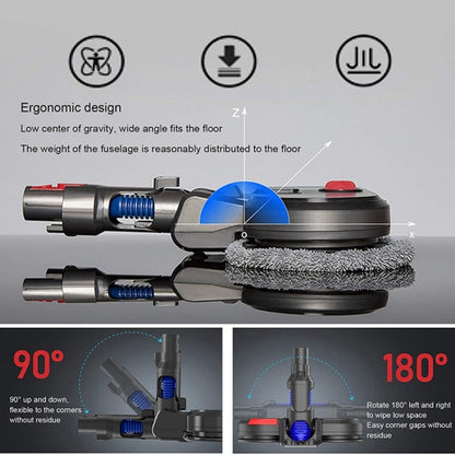 Vacuum Cleaner Electric Mopping Head Integrated Water Tank With 6pcs Rag, For Dyson V7 V8 V10 V11, For Dyson V15