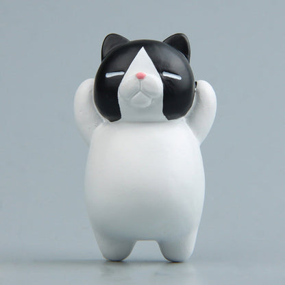 Cartoon Cat Fridge Magnet Resin Ornament Ornament, With Magnetic Sticker, Without Magnetic Sticker