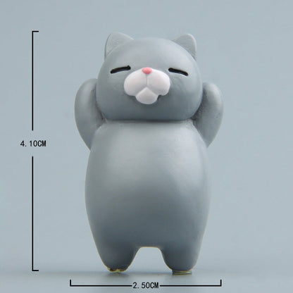 Cartoon Cat Fridge Magnet Resin Ornament Ornament, With Magnetic Sticker, Without Magnetic Sticker