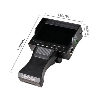 JSK-4300B 4.3 inch Handheld 12V Output Network Cable Monitoring Tester, 4.3 inch (With US Plug Power Adapter), 4.3 inch (With EU Plug Power Adapter), 4.3 inch (With UK Plug Power Adapter), 4.3 inch (With AU Plug Power Adapter)