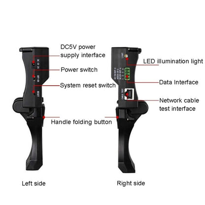 JSK-4300B 4.3 inch Handheld 12V Output Network Cable Monitoring Tester, 4.3 inch (With US Plug Power Adapter), 4.3 inch (With EU Plug Power Adapter), 4.3 inch (With UK Plug Power Adapter), 4.3 inch (With AU Plug Power Adapter)