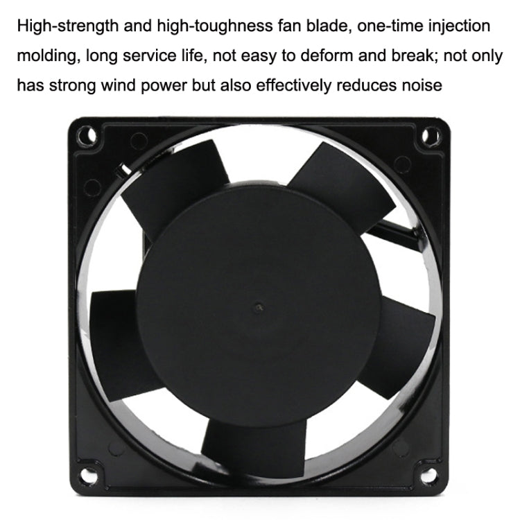 9cm Silent Chassis Cabinet Heat Dissipation Fan, 220V Oil Bearing, 220V Double Ball Bearing