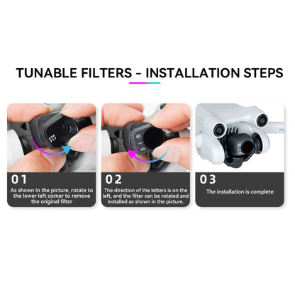 For DJI Mini 3 Pro RCSTQ PL Filters Drone Accessoires, ND8/PL, ND16/PL, ND32/PL, ND64/PL, 4 In 1 ND/PL 8/16/32/64, 6 In 1 UV+CPL+ND/PL 8/16/32/64