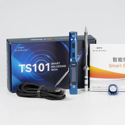 MINIWARE TS101 PD DC Soldering Iron 90W Portable Soldering Pen, With BC2 Soldering Iron Head, With B2 Soldering Iron Head, With I Soldering Iron Head, With KU Soldering Iron Head, With K Soldering Iron Head, With D24 Soldering Iron Head                ...