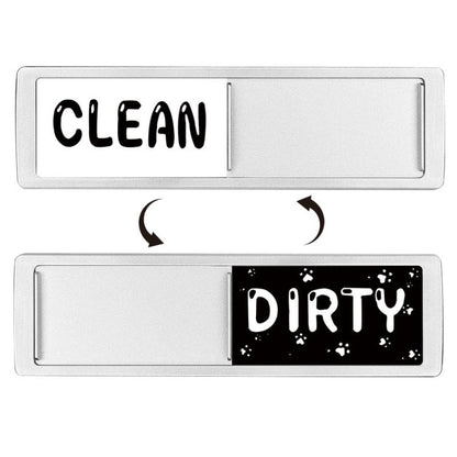 Dishwasher Magnet Clean Dirty Sign Double-Sided Refrigerator Magnet, Silver-Blue Gray, Black-Blue Gray, Silver-Black and White, Black-Black and White, Silver- Cat Claw), Turkish, Black Cat Claw, Black Love, Silver Love, Silver Gray White, Black Gray   ...