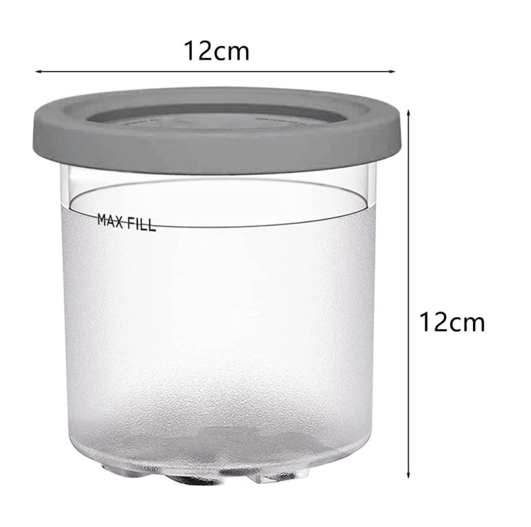 For Ninja NC299AMZ NC300 Ice Cream Storage Containers with Lids, 2 Cups, 4 Cups, 2 Cups+Spoon, 4 Cups+Spoon