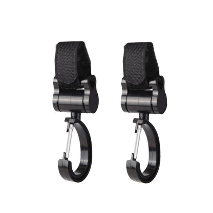 2pcs Universal Baby Stroller Hooks Accessories 360 Degree Sticky Hooks, Sticky Hooks(Pink), Sticky Hooks(Yellow), Sticky Hooks(Black)