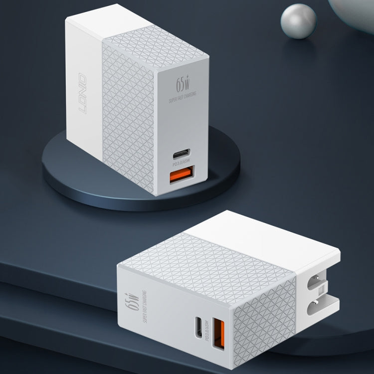 LDNIO A2620C 65W Universal Phone Tablet Charger Type-C/USB-C Port Fast Charger, 65W US Plug, 65W EU Plug, 65W UK Plug