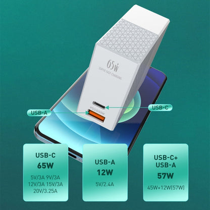 LDNIO A2620C 65W Universal Phone Tablet Charger Type-C/USB-C Port Fast Charger, 65W US Plug, 65W EU Plug, 65W UK Plug