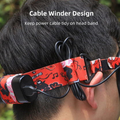 Sunnylife TD487 For DJI Avata / FPV Goggles V2 Color Headband Fixed Elastic Strap, Strap (Red)
