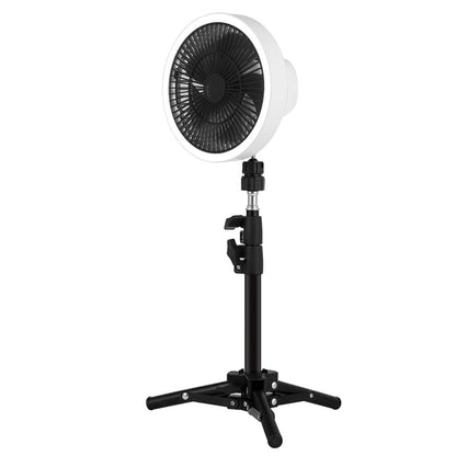 ZK-01 7 Inch Outdoor Camping LED Light Tripod Fan Portable Multifunctional Power Bank Hanging Fan