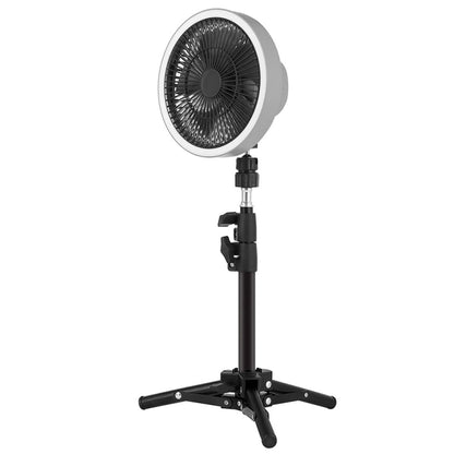 ZK-01 7 Inch Outdoor Camping LED Light Tripod Fan Portable Multifunctional Power Bank Hanging Fan