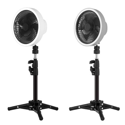 ZK-01 7 Inch Outdoor Camping LED Light Tripod Fan Portable Multifunctional Power Bank Hanging Fan