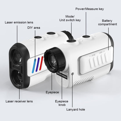 ARTBULL PF2E Golf Slope Correction Laser Rangefinder Outdoor Telescope, PF2E