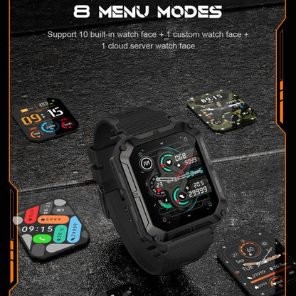 C20 Pro 1.83 Inch IP68 Waterproof Bluetooth Call Three-Proof Smart Sports Watch